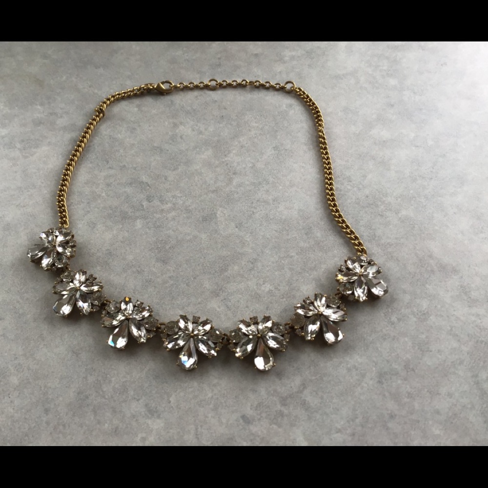 J CREW CRYSTAL STATEMENT NECKLACE